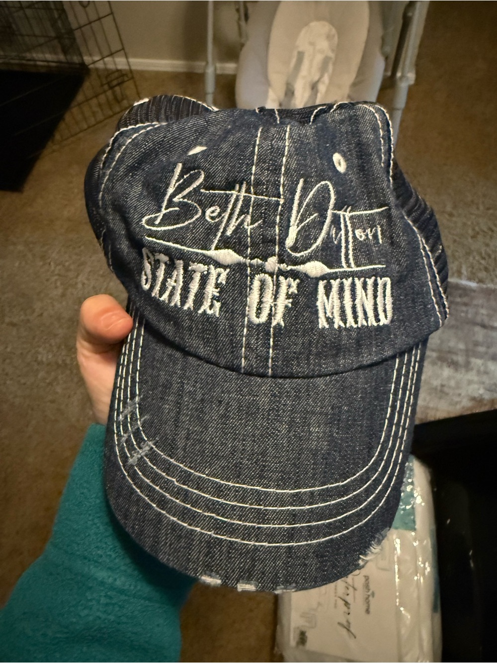 Beth Dutton State of Mind' Denim Baseball Cap